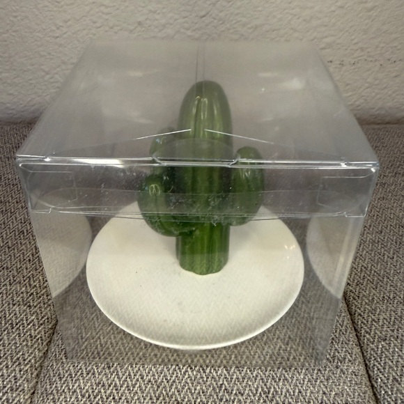 Cactus Ring Jewelry Trinket Dish — Green and White - Picture 7 of 14